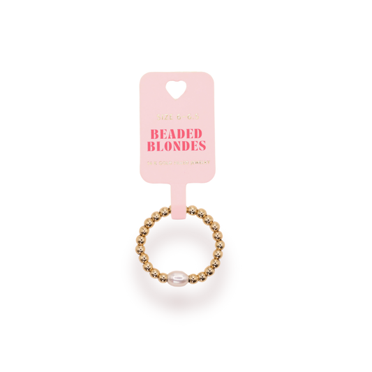 Haley Pearl Ring in Gold
