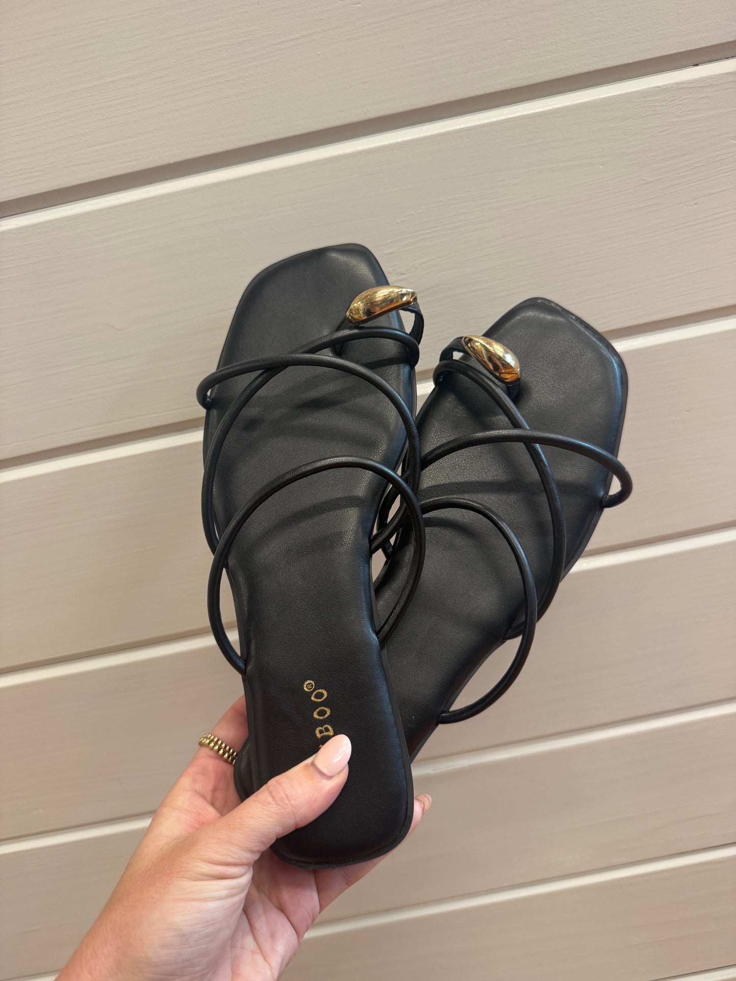 Renee Black Sandal