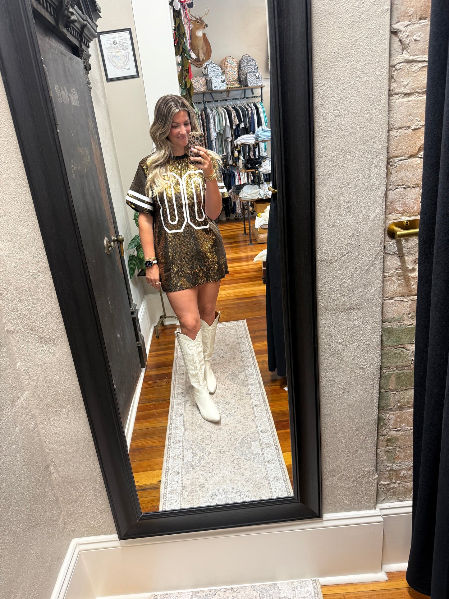 Sequin Football Oversized Jersey