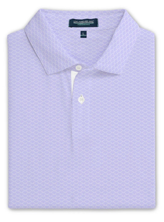 Purple Shell Scales Performance Polo