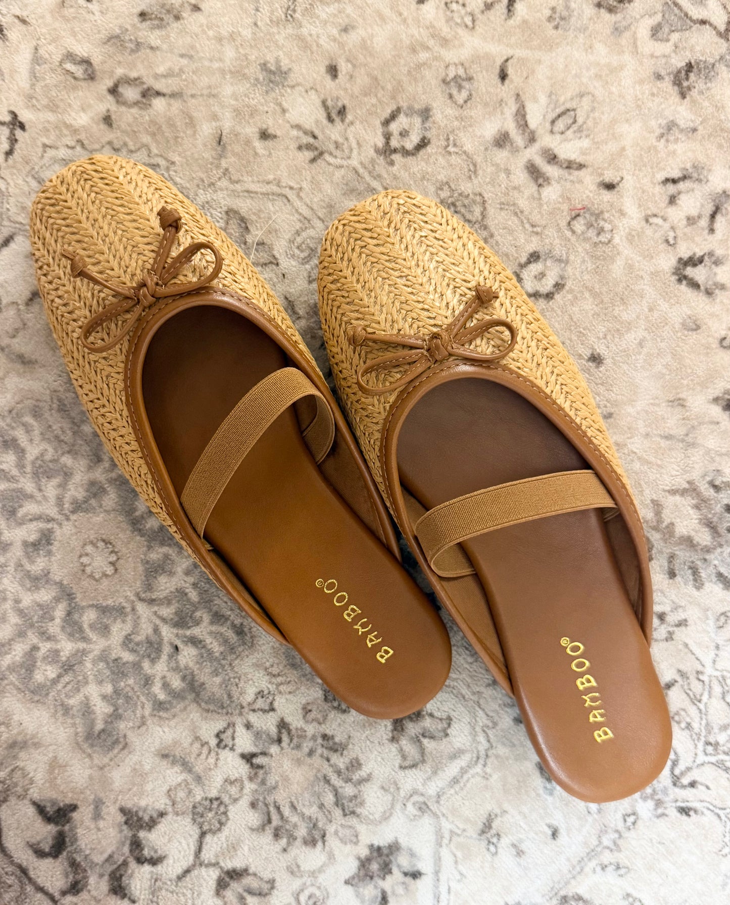 Raffia Mary Jane Mules