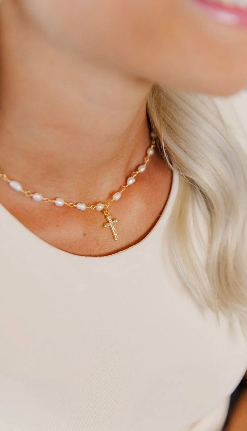 Jacee Cross Necklace