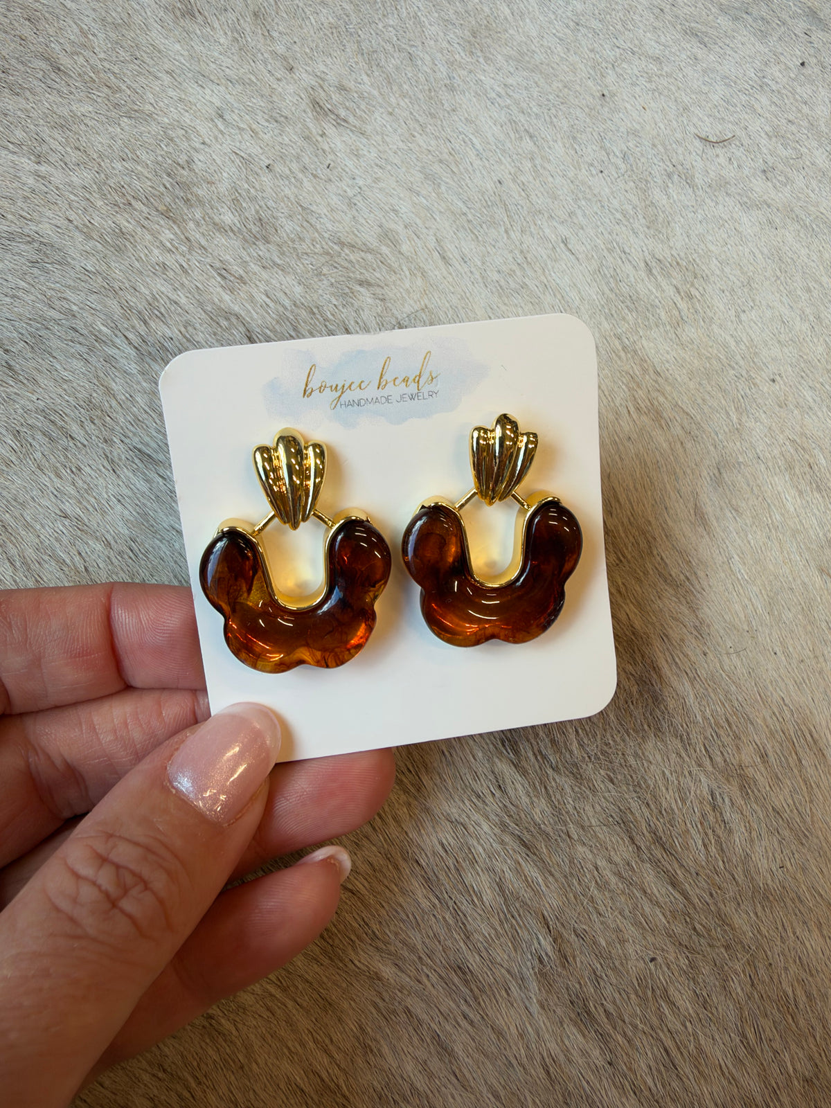 The Amber Drop Earring