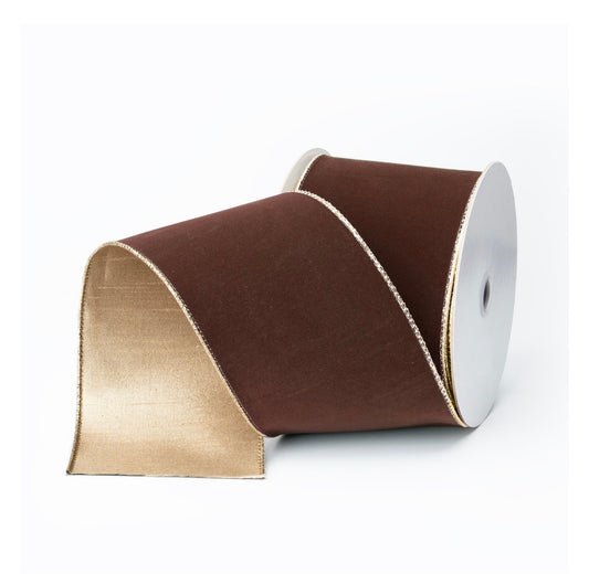 Fig & Dove- Chocolate Brown Suede Ribbon