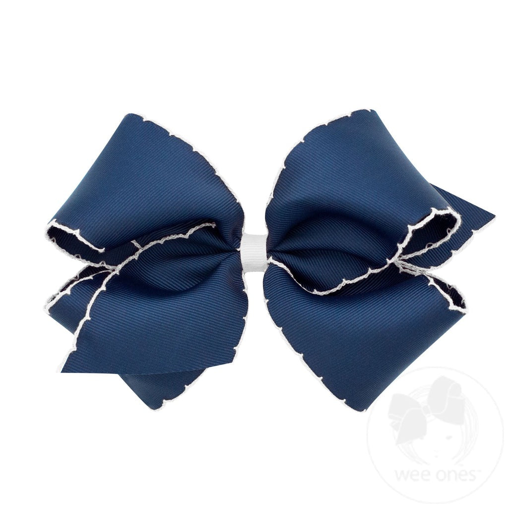 King Moonstitch Bow - Navy