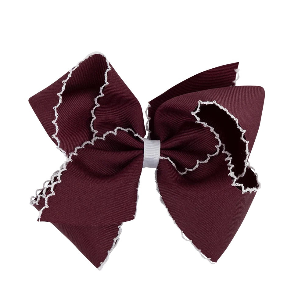 King Moonstitch Bow - Maroon