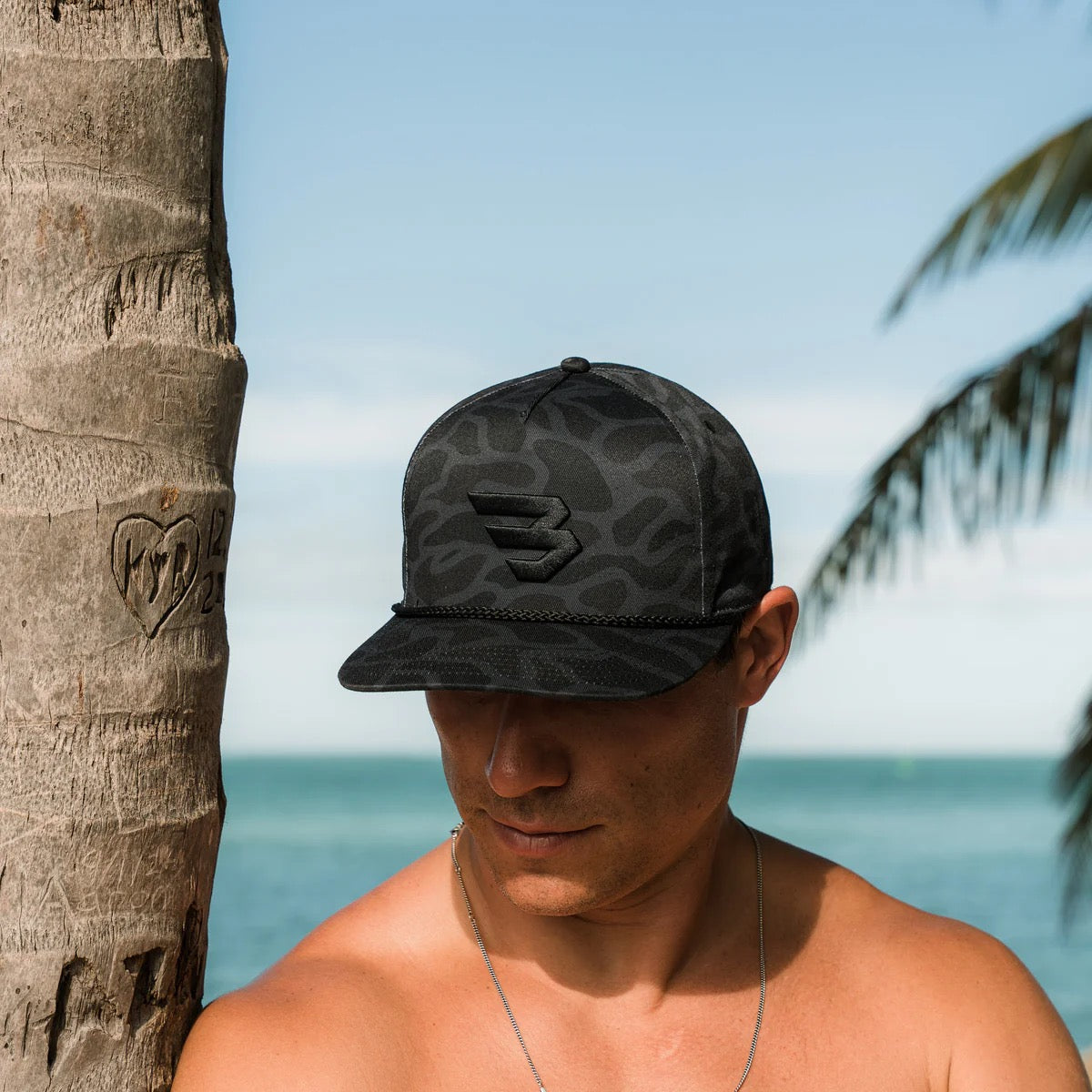 Burlebo Adult Black Camo Flying B Cap