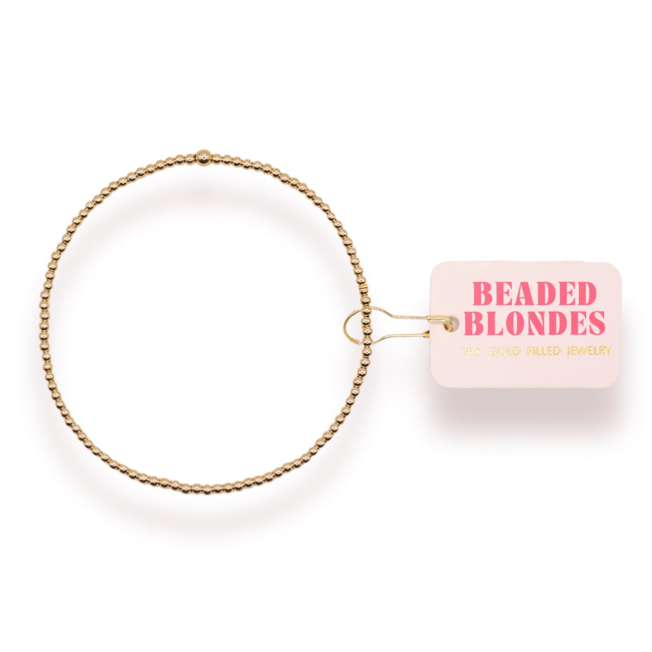 Beaded Blondes 2MM Gold Bracelet