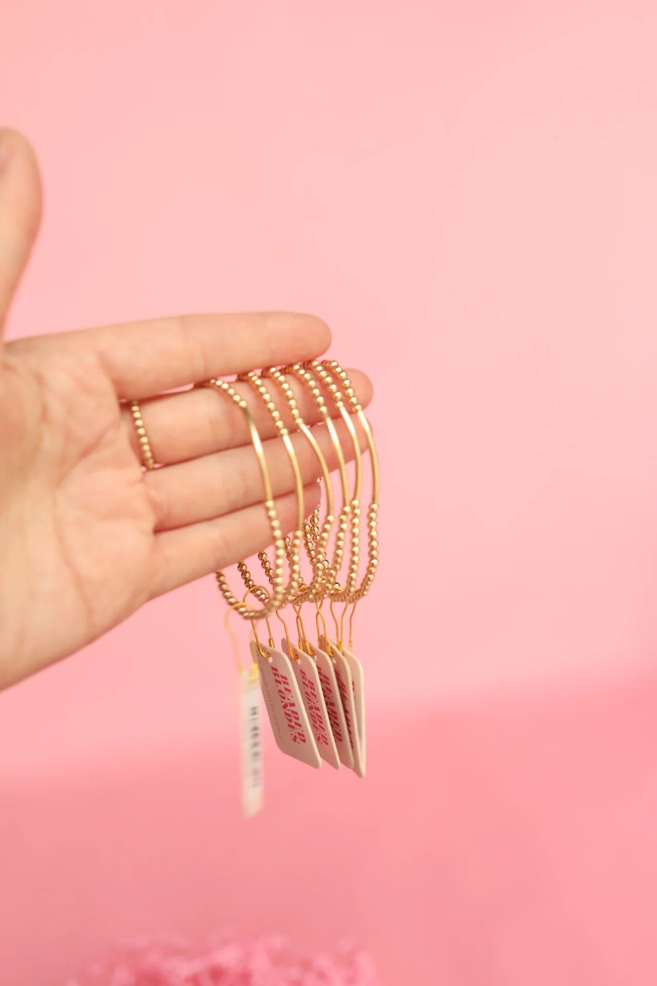 Beaded Blondes Bar Bracelet in Gold