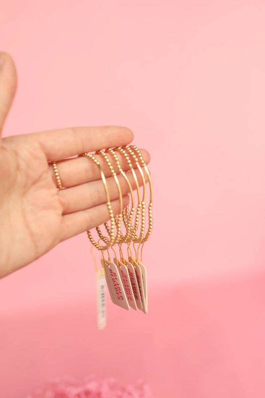 Beaded Blondes Bar Bracelet in Gold