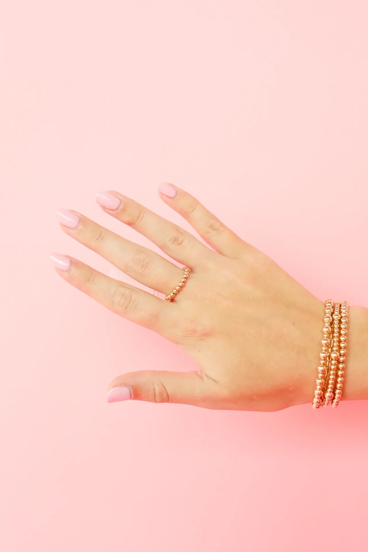 Beaded Blondes Beaded Band Ring