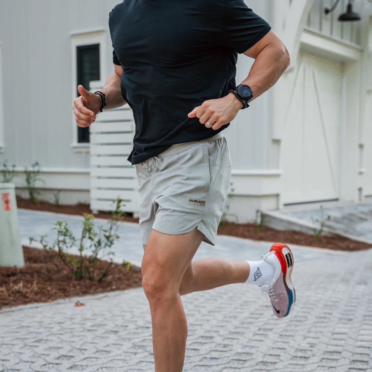 Burlebo Adult Training Short- Light Grey