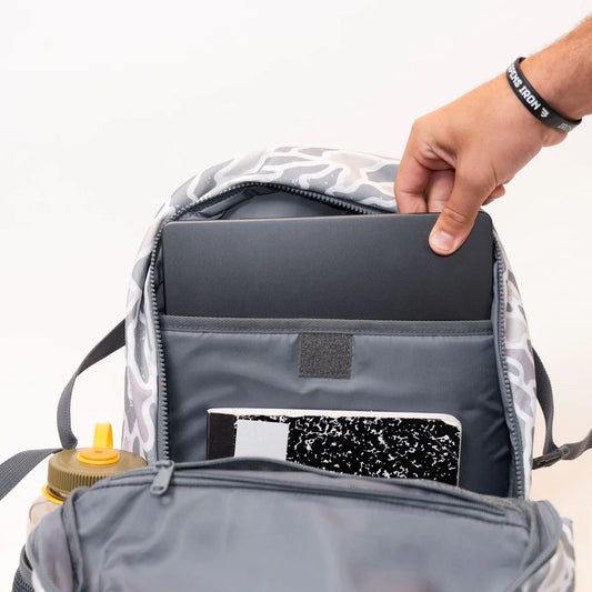 Burlebo White Camo Backpack