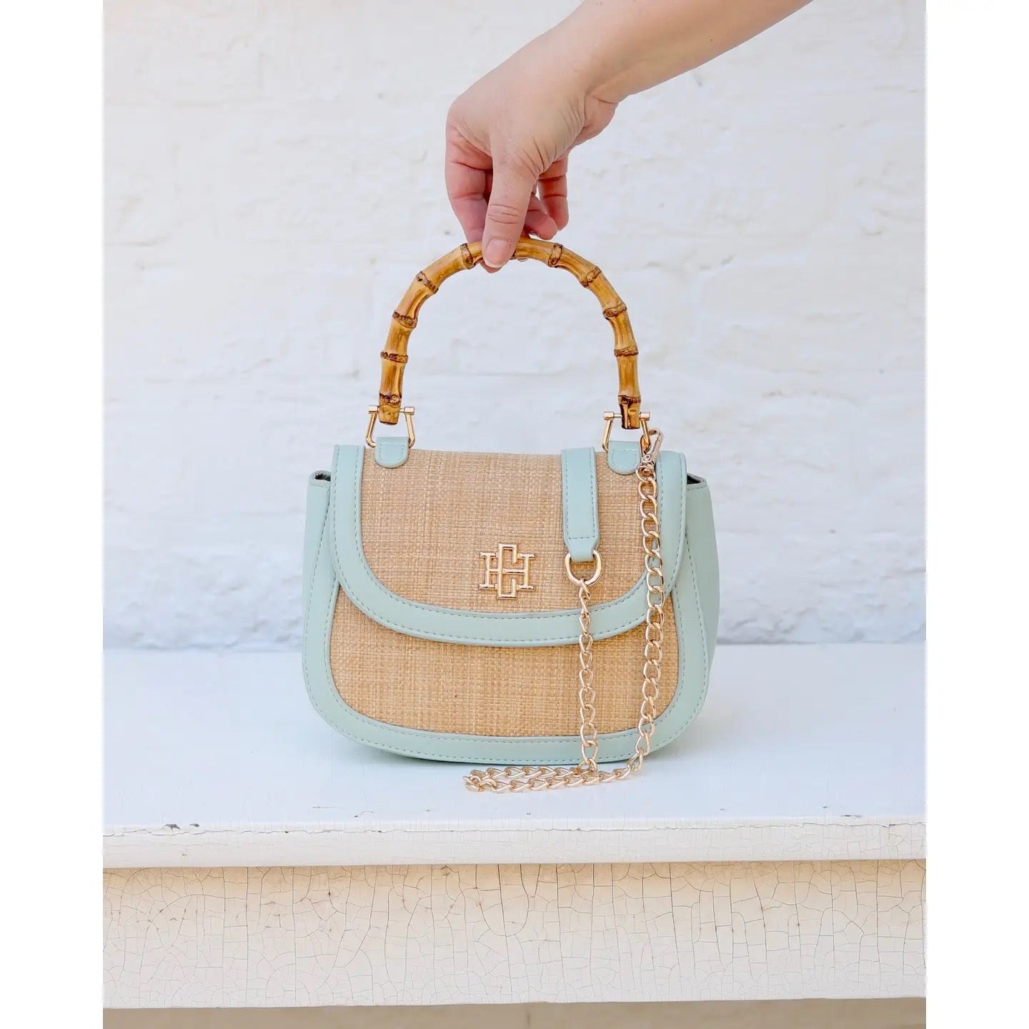 Caroline Hill Jessica Handbag Mint