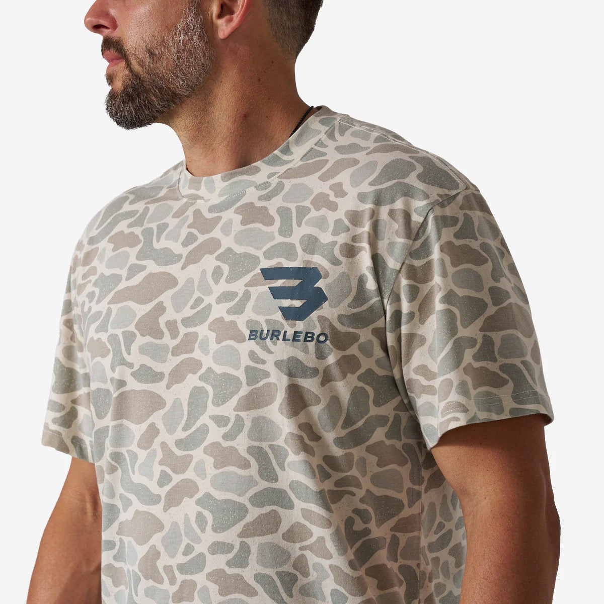 Burlebo Vintage Washed Tee- God's Glory- Classic Deer Camo