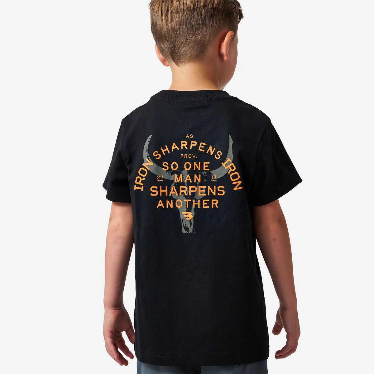 Burlebo YOUTH Tee-Proverbs 27:17