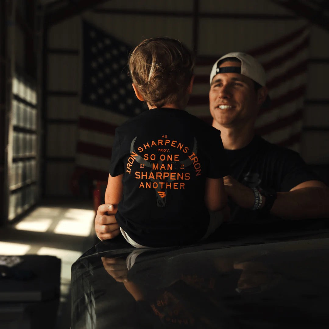 Burlebo YOUTH Tee-Proverbs 27:17
