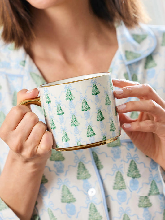 Cafe Mug - Winter Pines