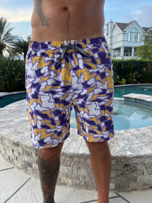 Adult Louisiana Camo Athletic Shorts