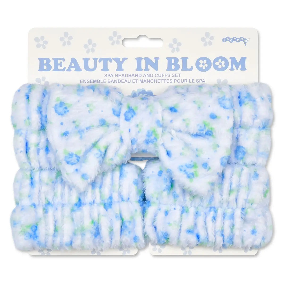 Blue Ditsy Spa Set