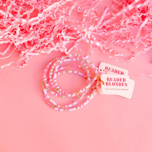 Beaded Blondes Pink Sprinkle Kids Size