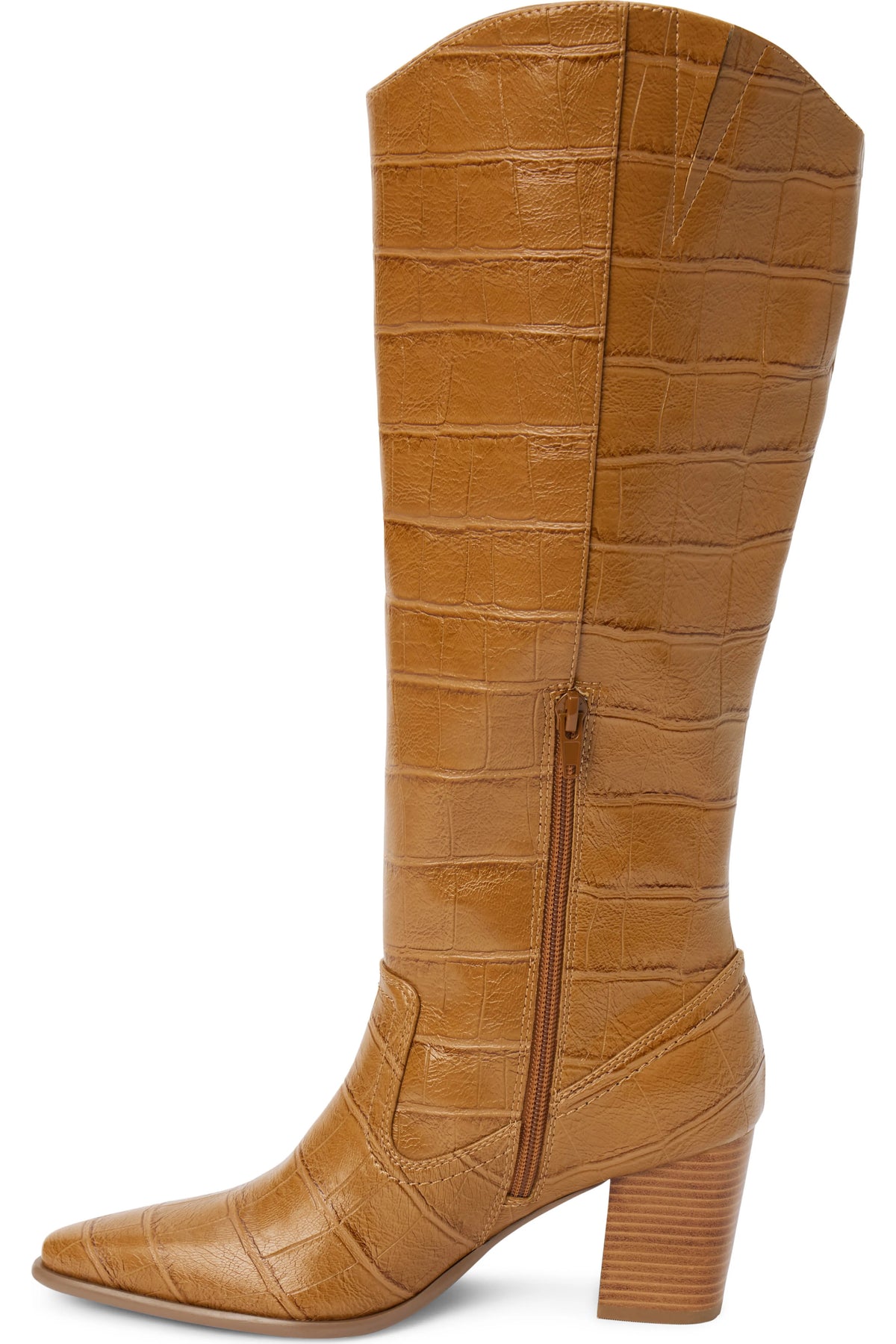 Kirby Tan Croc Boot