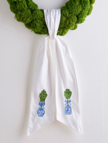 60" Topiaries Wreath Sash