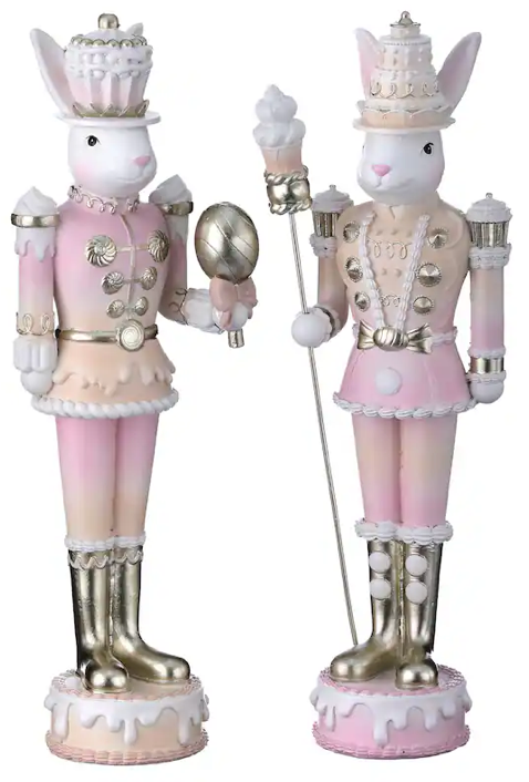 12" Resin Candy Soldier Bunny