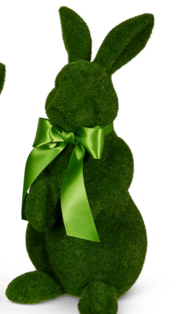 15" Moss Upright Bunny