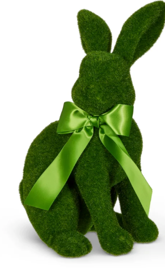 15" Sitting Moss Bunny