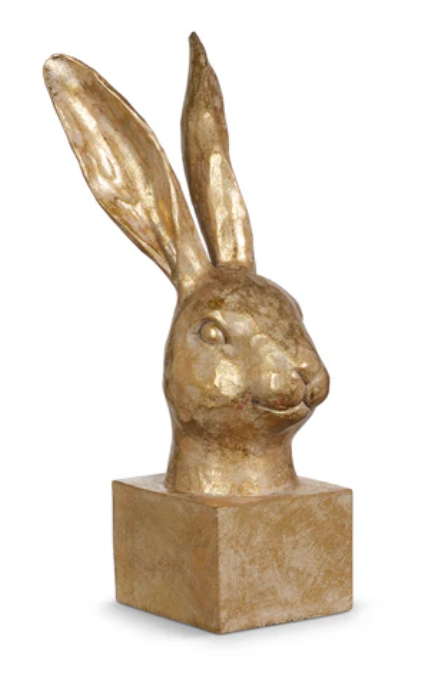 10.5" Gold Bust Bunny