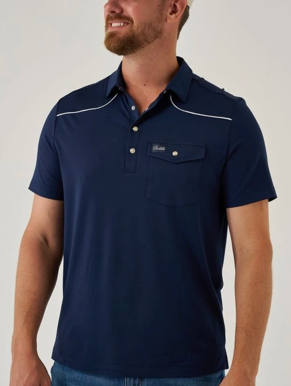 Burlebo Performance Polo Pearl Snap