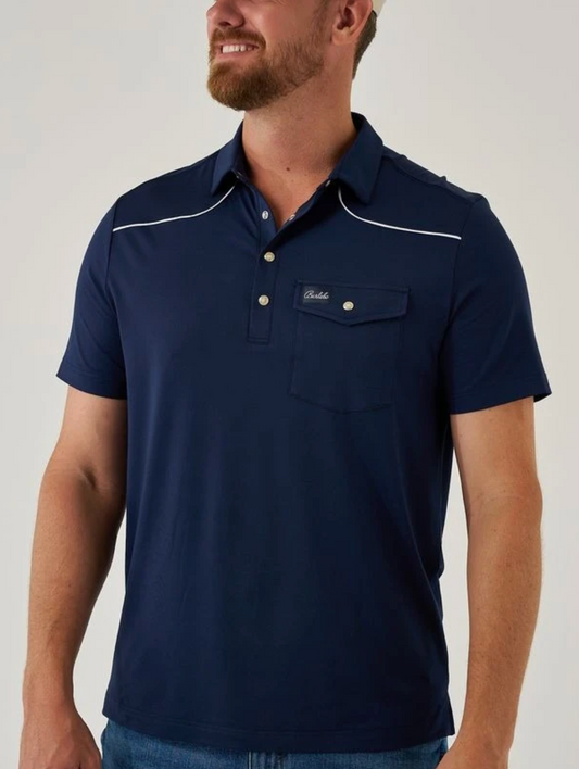 Burlebo Performance Polo Pearl Snap