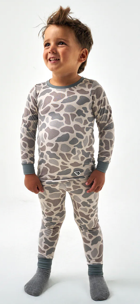 Burlebo Youth Performance Pajamas - Deer Camo