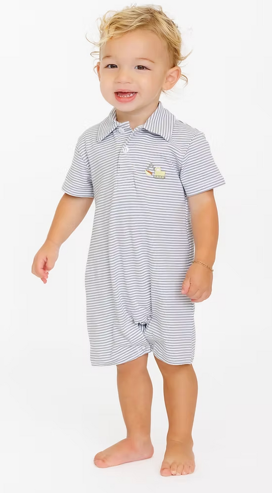 Construction Polo Romper
