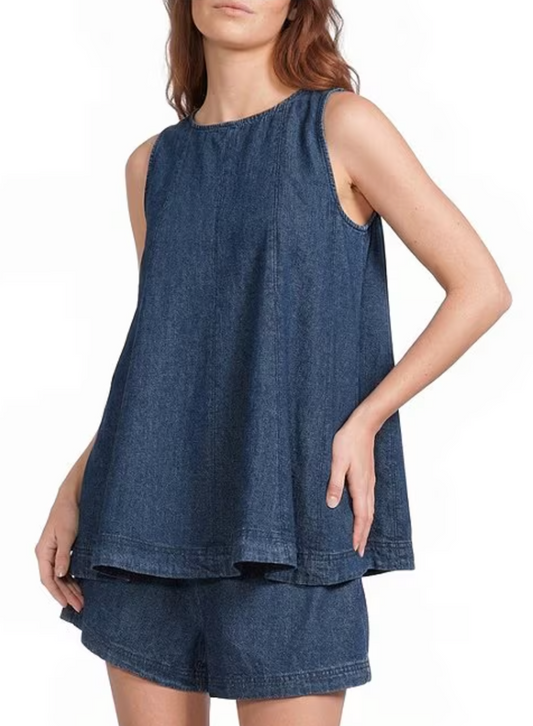 Denim Longline Set