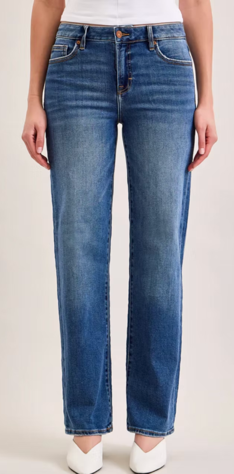 Ella High Rise Classic Straight Jeans