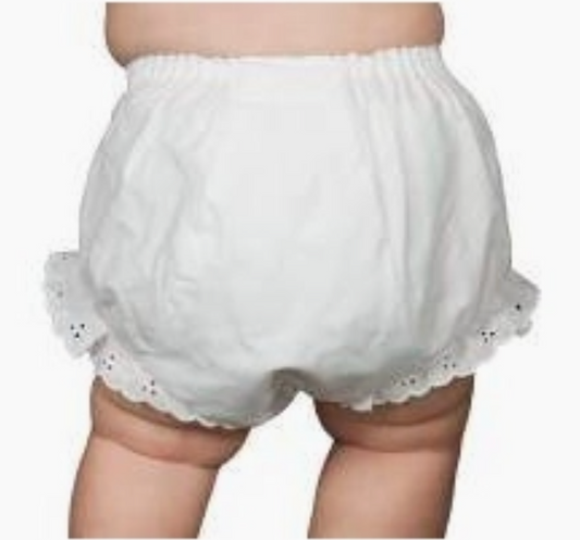 Eyelet Trim Diaper Cover