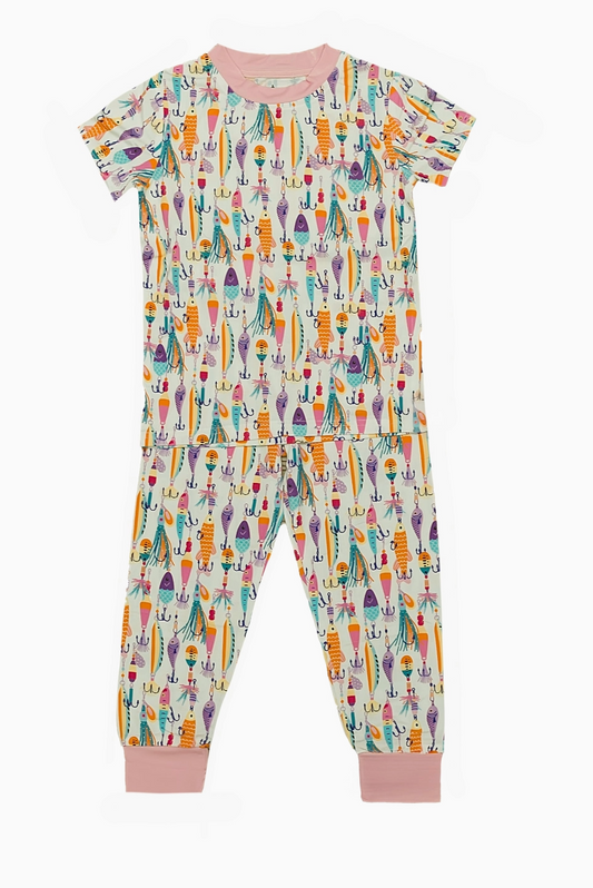 Fishing Bait 2pc Bamboo Pajama Set