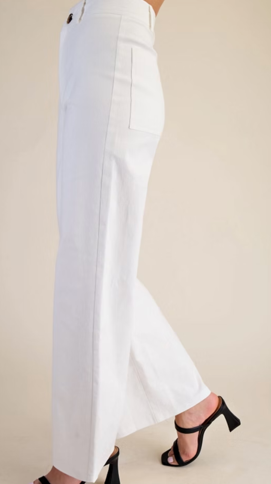 High Waist Straight Leg Pants