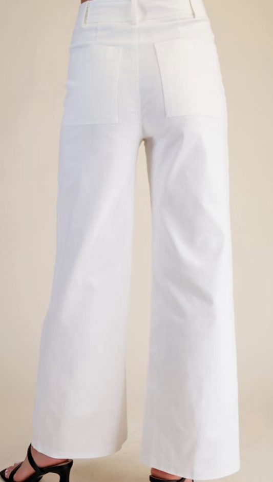 High Waist Straight Leg Pants