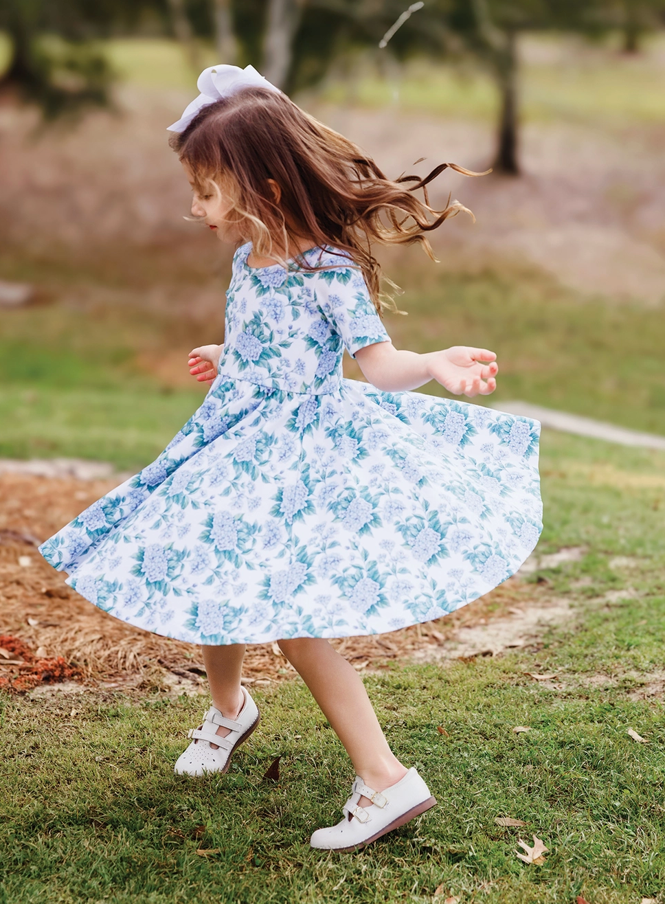 Hydrangea Twirl Dress
