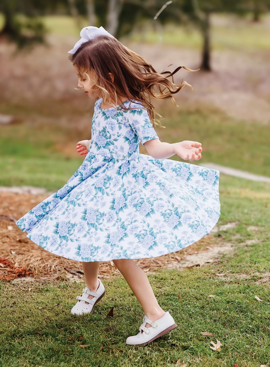 Hydrangea Twirl Dress