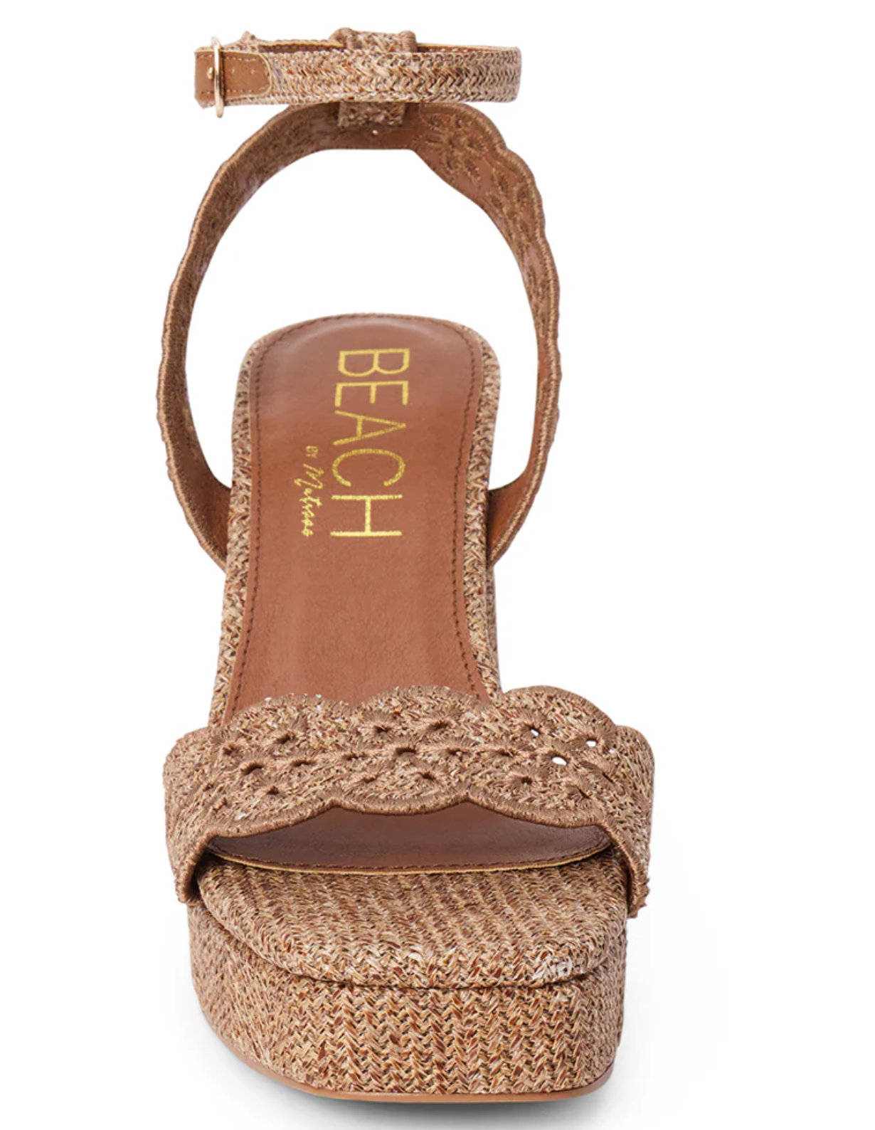 Maiden Raffia Platform Heel
