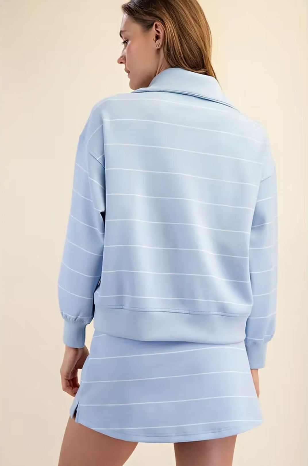 Modal Scuba Stripe Skort Set
