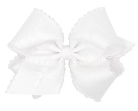 Moonstitch Cross Embroidered Bow