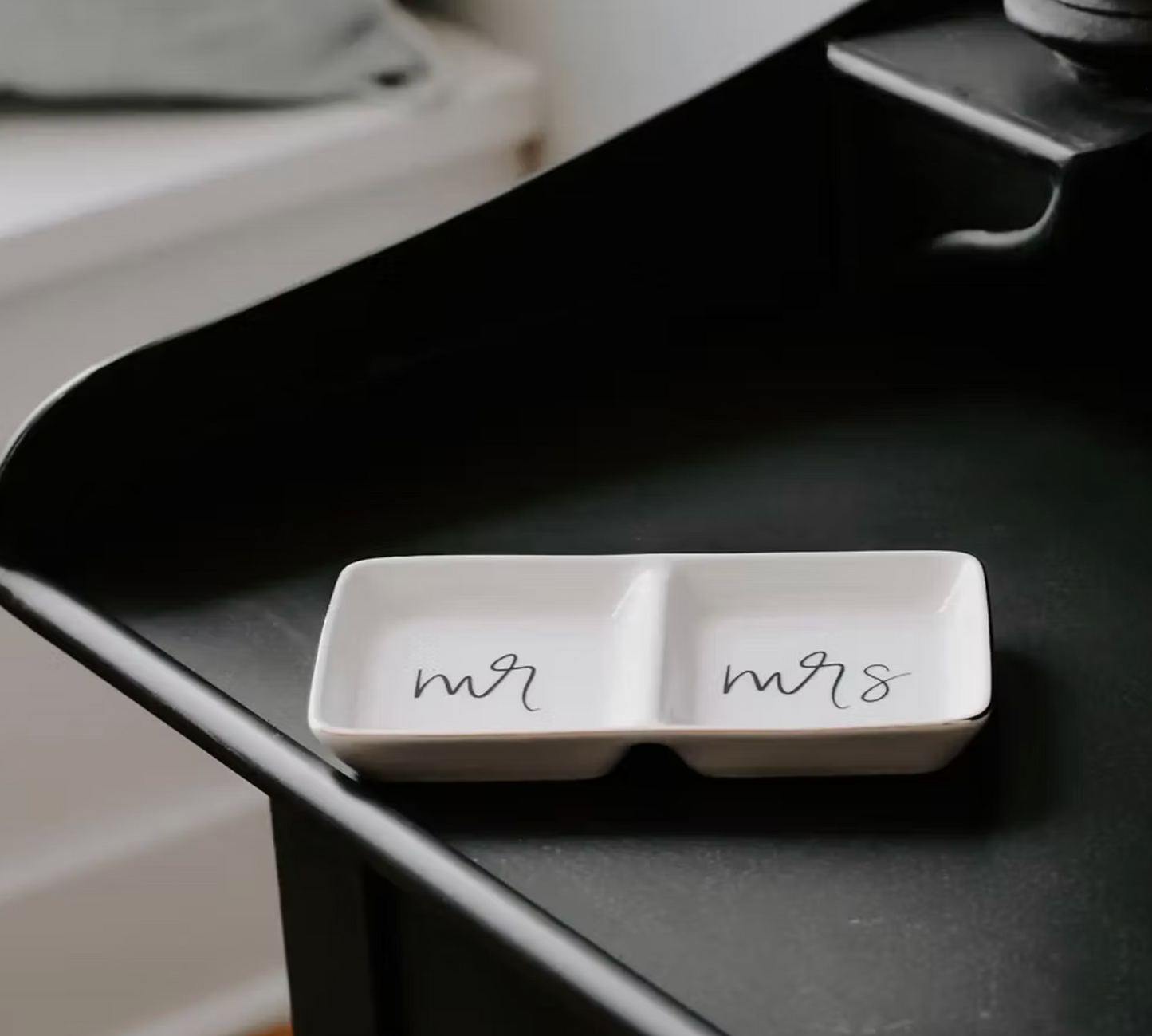 Mr. & Mrs. Jewelry Dish