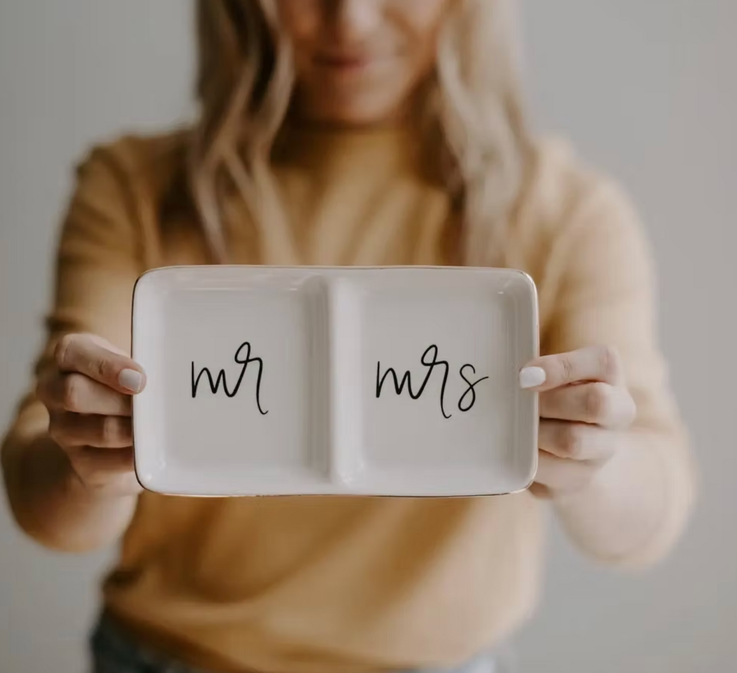 Mr. & Mrs. Jewelry Dish