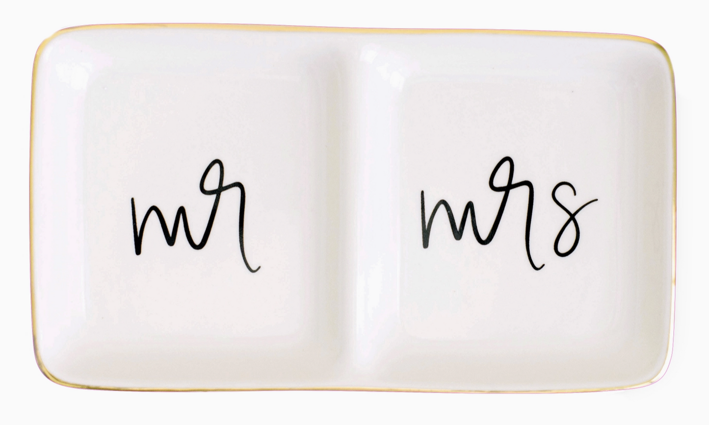 Mr. & Mrs. Jewelry Dish