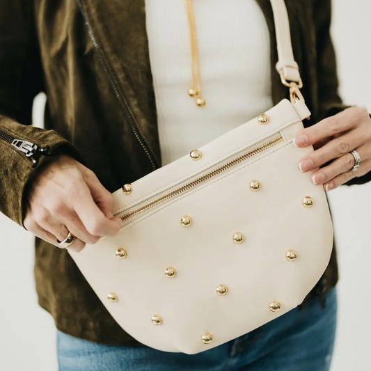 Westlyn Gold Studded Bum Bag